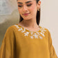 SAGE GREEN EMBROIDERED LINEN SHIRT