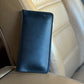 Black Long Leather Wallet