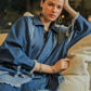 Blue Denim Poncho