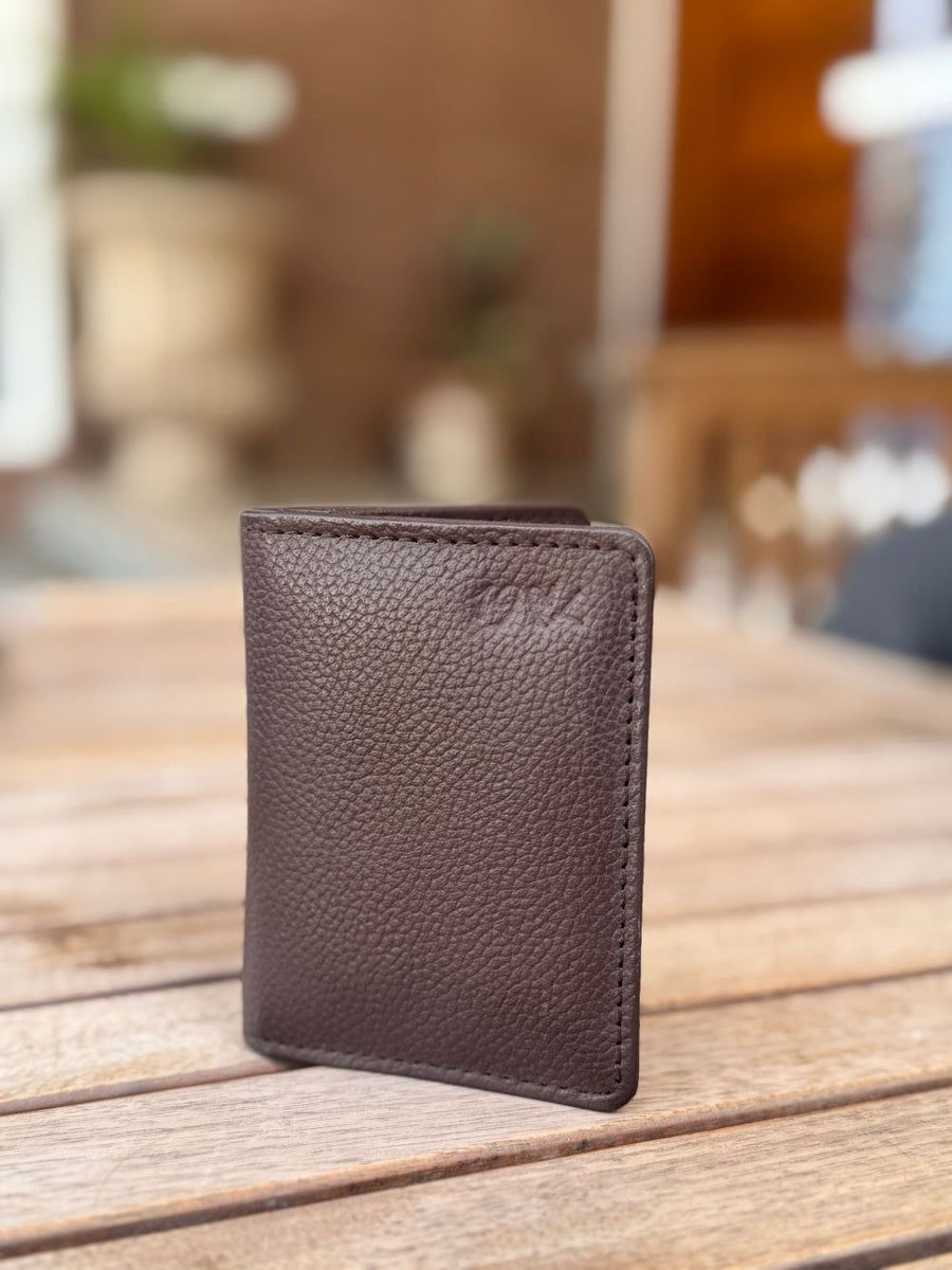 Brown Compact Leather Wallet