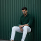 White Straight Fit Jeans