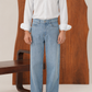 Light Blue Straight Fit Denim