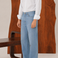 Light Blue Straight Fit Denim