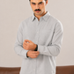 Marine Blue Striped Casual Shirt - Men
