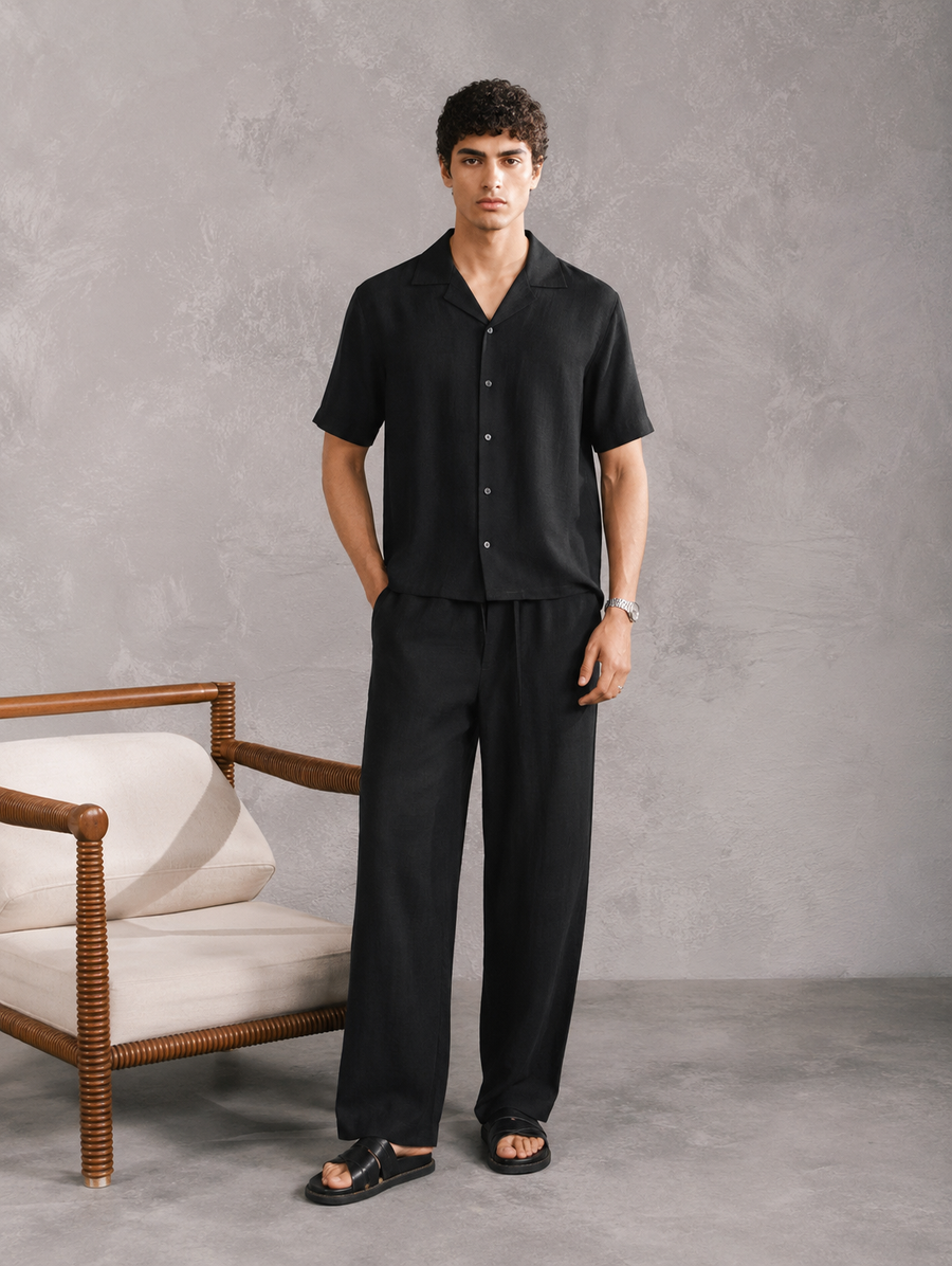 Raven Linen Blended Co-ord Set