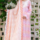 RADIANT CHARM-3PC SATIN PRINTED SUIT