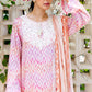 RADIANT CHARM-3PC SATIN PRINTED SUIT