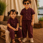 Crimson Calm Unisex Co-ord Set