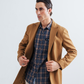 Men Slim Fit Long Coat