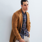 Men Slim Fit Long Coat