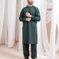 Bottle Green Luxury Blended Kurta Shalwar - Men