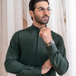 Bottle Green Luxury Blended Waistcoat - Straigth Cut - Men