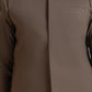 Light Brown Luxury Blended Waistcoat - Straigth Cut - Men