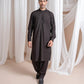 Dark Brown Kurta Trouser/Shalwar - Men