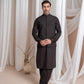 Dark Brown Blended Waistcoat - Straigth Cut - Men