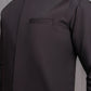 Dark Brown Blended Waistcoat - Straigth Cut - Men