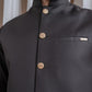 Dark Brown Suiting Waistcoat - Straight Cut Buttoned - Men