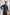 Navy Blue Kurta Trouser/Shalwar - Men