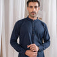Navy Blue Kurta Trouser/Shalwar - Men