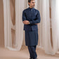 Navy Blue Suiting Waistcoat - Straight Cut Buttoned - Men