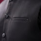 Black Suiting Waistcoat - Straight Cut Buttoned - Men