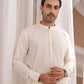 Bosky White Kurta Trouser/Shalwar - Men