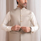 Beige Suiting Waistcoat - Straight Cut Buttoned - Men