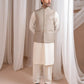 Beige Suiting Waistcoat - Straight Cut Buttoned - Men