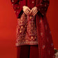 Embroidered Karandi 3 Piece Suit - Maroon (Unstitched)