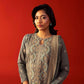 3 Piece - Embroidered Karandi Suit (Unstitched)