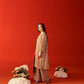 Embroidered Karandi 3 Piece Suit With Contrast Wool Shawl - Skin (Unstitched)