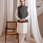 Deep Army Green Suiting Waistcoat - Straight Cut Buttoned - Men