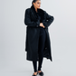 Ladies Fur Collar Long Coat