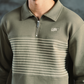 ZIPPER POLO SWEATSHIRT