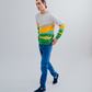 Men Contrast Sweater