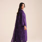 3 Piece - Embroidered Karandi Suit (Unstitched)
