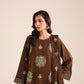 3 Piece - Embroidered Karandi Suit (Unstitched)