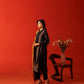Embroidered Karandi 3 Piece Suit With Wool Shawl - Black (Unstitched)