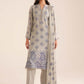 3 Piece - Embroidered Karandi Suit (Unstitched)
