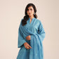 3 Piece - Embroidered Karandi Suit (Unstitched)