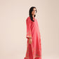 3 Piece - Embroidered Karandi Suit (Unstitched)