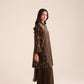 3 Piece - Embroidered Karandi Suit (Unstitched)