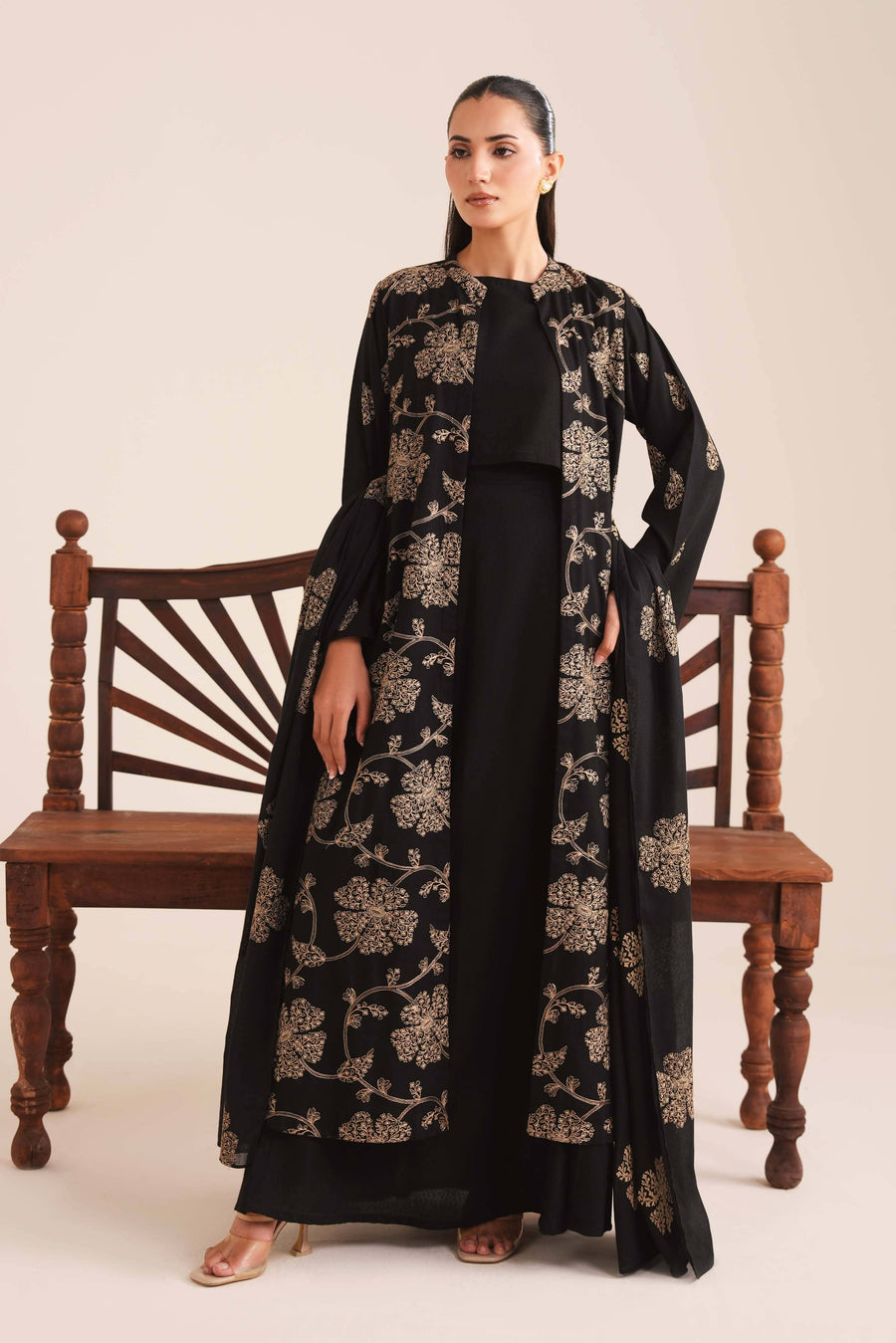 3 Piece - Embroidered Karandi Suit (Unstitched)