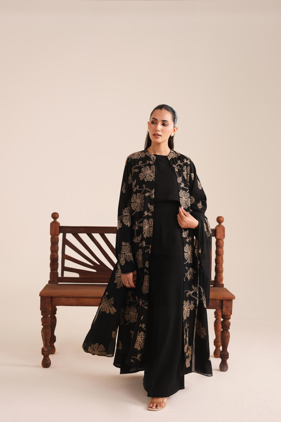 3 Piece - Embroidered Karandi Suit (Unstitched)