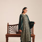 3 Piece - Embroidered Karandi Suit (Unstitched)