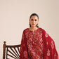 3 Piece - Embroidered Karandi Suit (Unstitched)