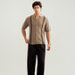 Pishtachu Crocheted Stripes Knitted Button Down - Men