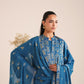 3 Piece - Embroidered Karandi Suit (Unstitched)