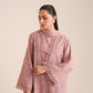 3 Piece - Embroidered Karandi Suit (Unstitched)
