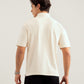Off White Interlock Zipper Polo - Boxy Fit - Men